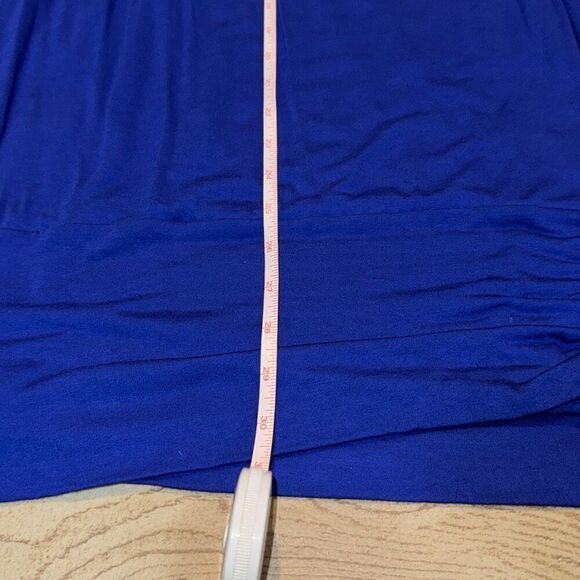 Romeo and Juliet couture blue dress it has a sequin flower on the left strap of - Picture 5 of 6